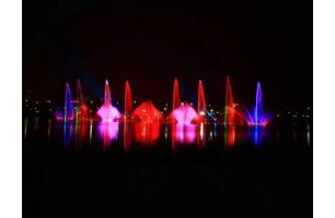 富平石川河滨河公园喷泉