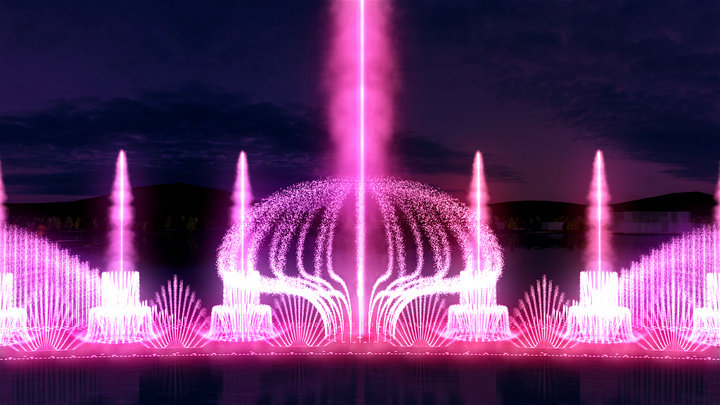 嫦娥舒袖--陕西喷泉